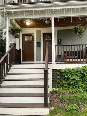 Installed front doors