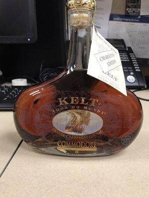 Kelt cognac that special ordered and delivered