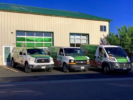 Belmont Clean + Restore shop and offices in the Roaring Fork valley.