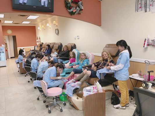 Giving yourselves a well treat with pedicure& manicure at Gorgeous Nails. Thank your everyone for always supporting us.