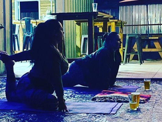 Beer +Yoga every Wens @Excalibur Brewing Old Town Spring $20 bring a mat