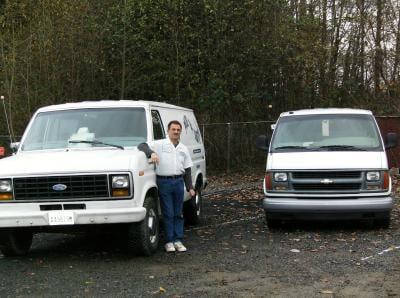 This is our fleet of trucks!