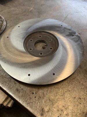 Flywheel resurfaced