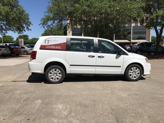 These are the vans used for the services. They have wheelchair ability!