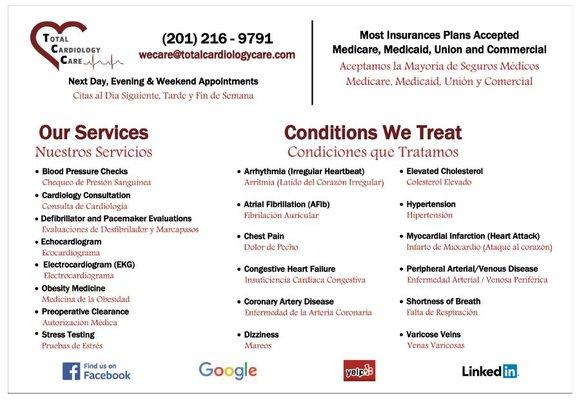 Services and Conditions We Treat