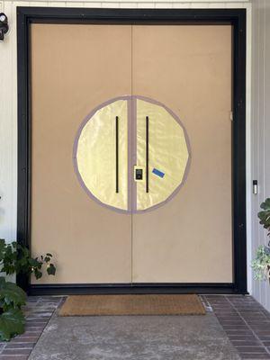 Door painting job design