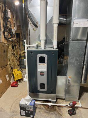 Another Trane S9 Furnace going in!