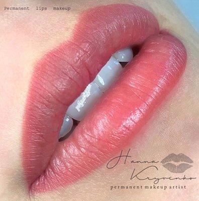 Permanent lips makeup. The process lasts 2.5-3 hours. All materials are sterile. Only disposable tools for each clients.