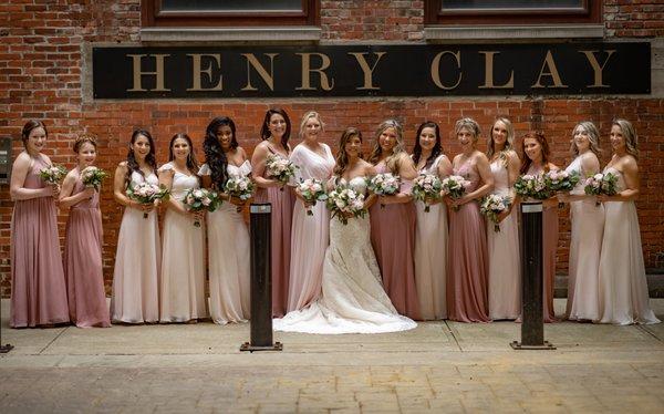 One of our largest bridal parties, to date!