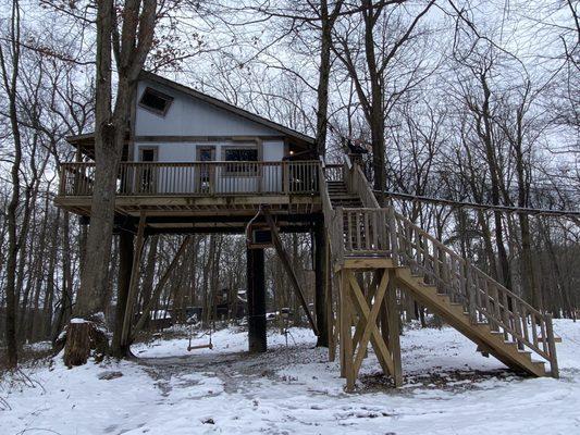 Tin shed treehouse