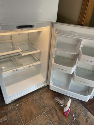 Fridge after cleaning