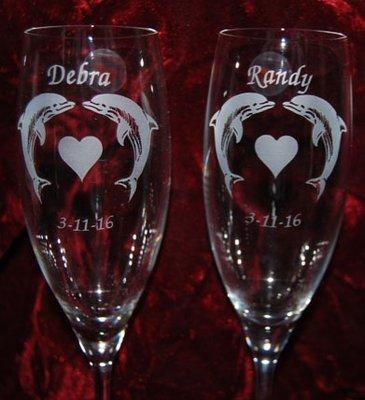 Wedding champagne flutes for your Beach wedding