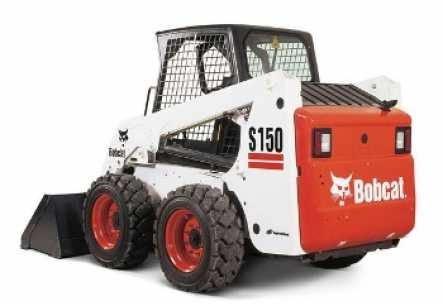 Bobcat S-150 skid steer with tires.