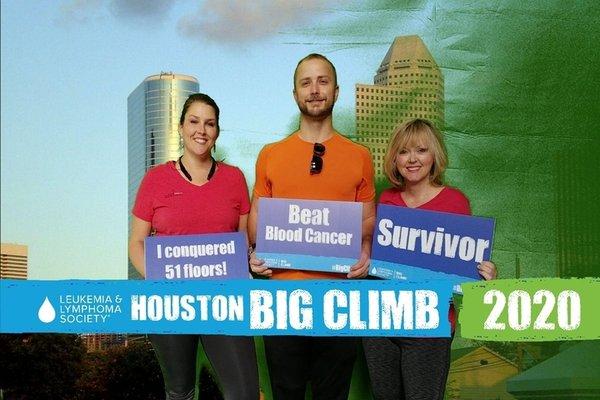 ThayerONeal employees participate in The Leukemia & Lymphoma Society's BIG CLIMB Houston and raise money for a cure by climbing 51 floors.