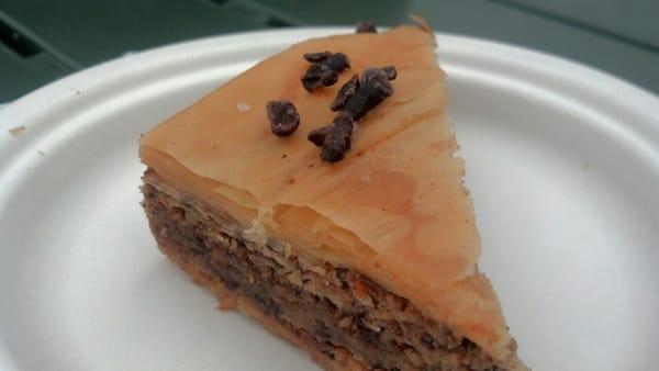 Chocolate hazelnut almond baklava