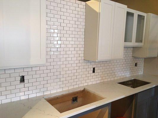 Countertop and backsplash