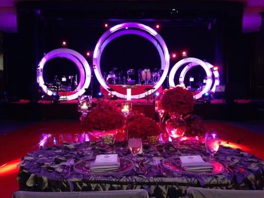 Custom Stage Design: The Hyatt Regency Century Plaza Hotel, 30-Piece Orchestra