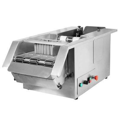 Table-Top Automatic Batter Breader  MPBS Industries Tel: 323-268-8514 www.mpbs.com  contact@mpbs.com