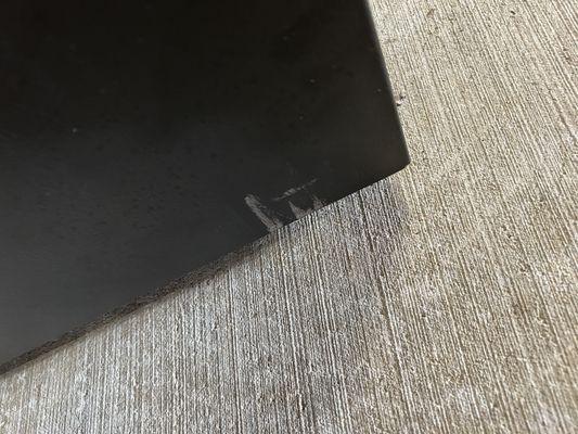 Dented, scratched refrigerator