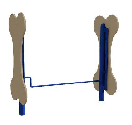 The Adjustable Jump is found in most dog parks. Available in blue and green.