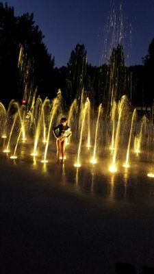 Water feature at Ann Morrison Park in Boise..