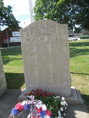 East Lyme World War I Honor Roll