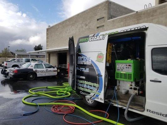 Cleaning for our Sherriff's Office Riverside County!