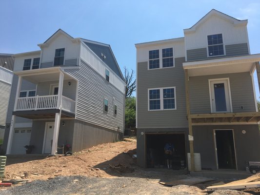 Homes under construction in Coatesville