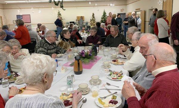 Scandia-Marine Lions Club Christmas dinner at the Community Center.