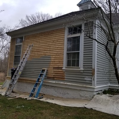 Sanding siding