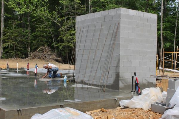 Give yourself the satisfaction of a Safe Room in your home.  My father and I installed this foundation and laid up all the Ma...