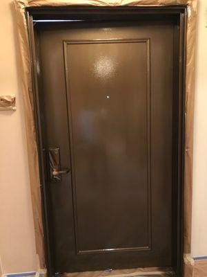 Metallic Door Painting