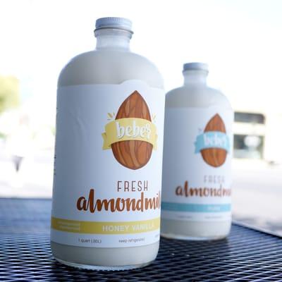 Local almond milk from Beber.