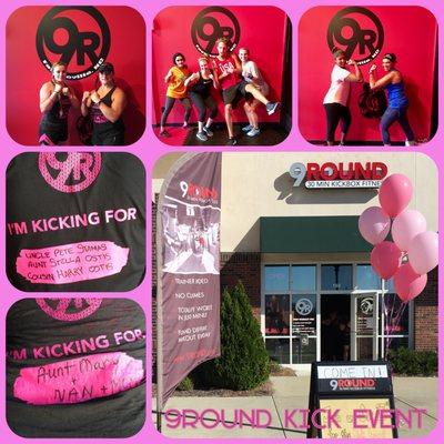 13 October 2016, 9Round's 5th Annual Kick Event for Breast Cancer. We pay a penny a kick! Kick for a great cause.