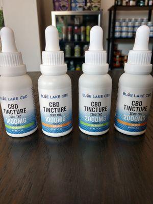 NEW: Blue Lake CBD Tinctures with zero THC.