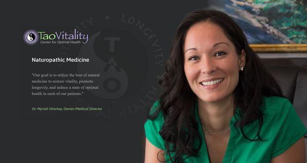 Dr Myriah Hinchey, ND Naturopathic Physician and Medical Director at Tao Vitality LLC