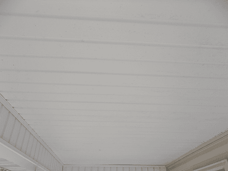 Beautiful Porch Ceiling after a nice power washing