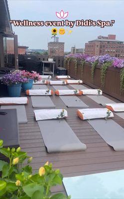 "Wellness event" ‍ Rooftop.