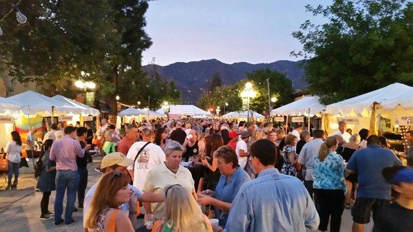 Nearly 8pm and everyone is still enjoying the amazing food booths.