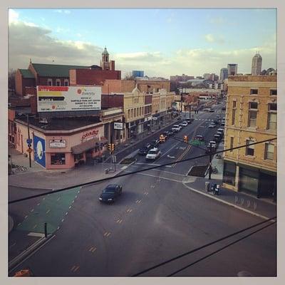 view of the center of Fountain Square