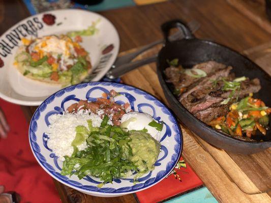 Steak fajitas