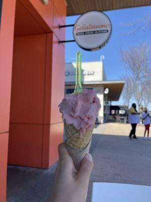 Strawberry in a cone