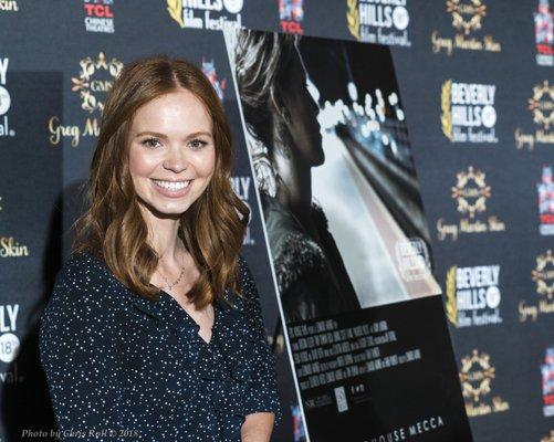 Erica Jenkins at the premiere as lead in a Feature Film