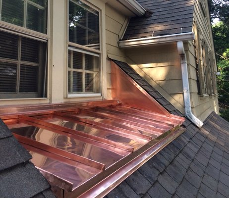 Standing seam copper roof in Swarthmore, PA 19081