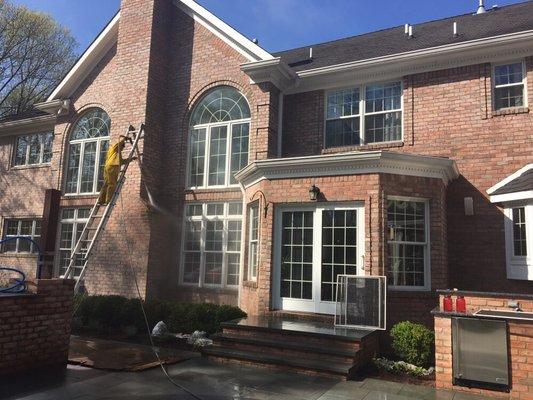 Power washing and window cleaning