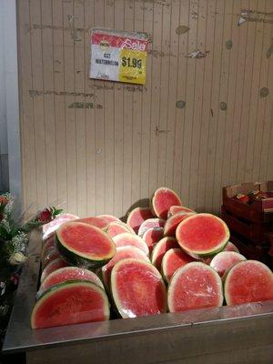 Yum...when the light shines down on the watermelon...