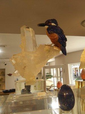 Kookaburra made from crystals