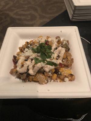 Street corn from the wine and dine for the special Olympics.