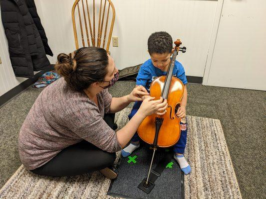 Suzuki violin and cello lessons