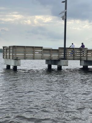 Two men fishing